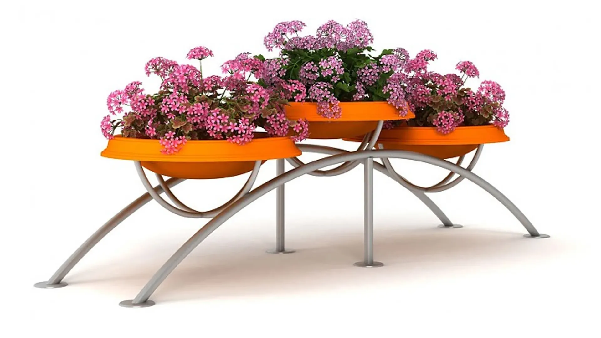 Цветник вазон бетон 390х430х440 мм белый шар