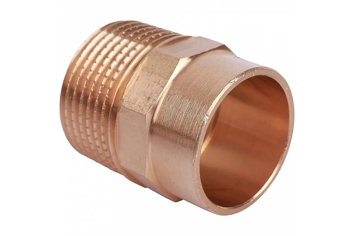 Медный переход 88х76 мм внутренняя пайка, наружная пайка