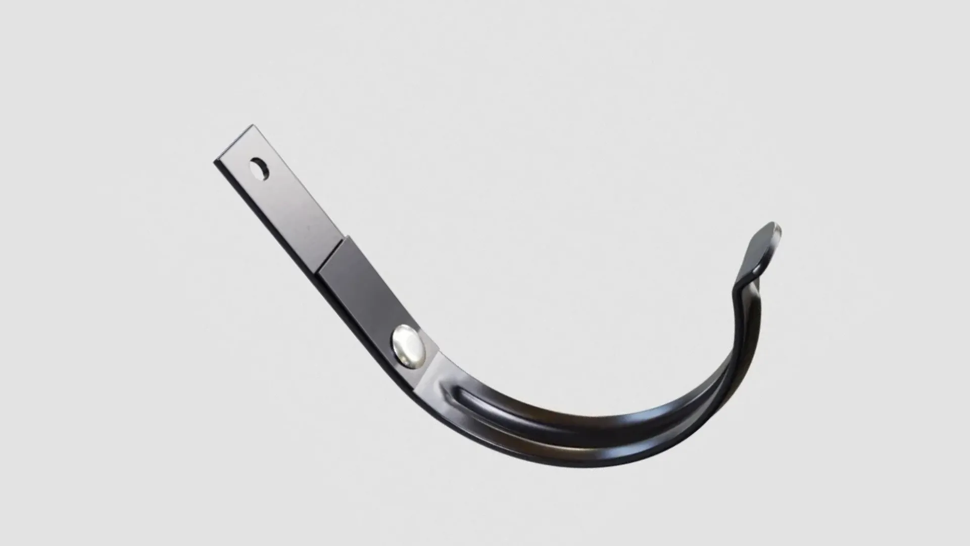 Держатель для желоба  сталь с полимерным покрытием 125х90 мм